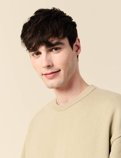 Sweat manches longues gris homme