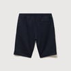 Bermuda droit &eacute;lastiqu&eacute; bleu marine homme