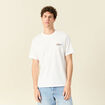 T-shirt en coton manches courtes ecru homme