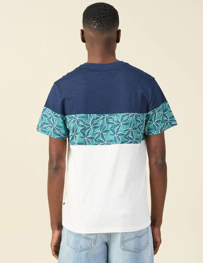 T-shirt manches courtes bleu homme