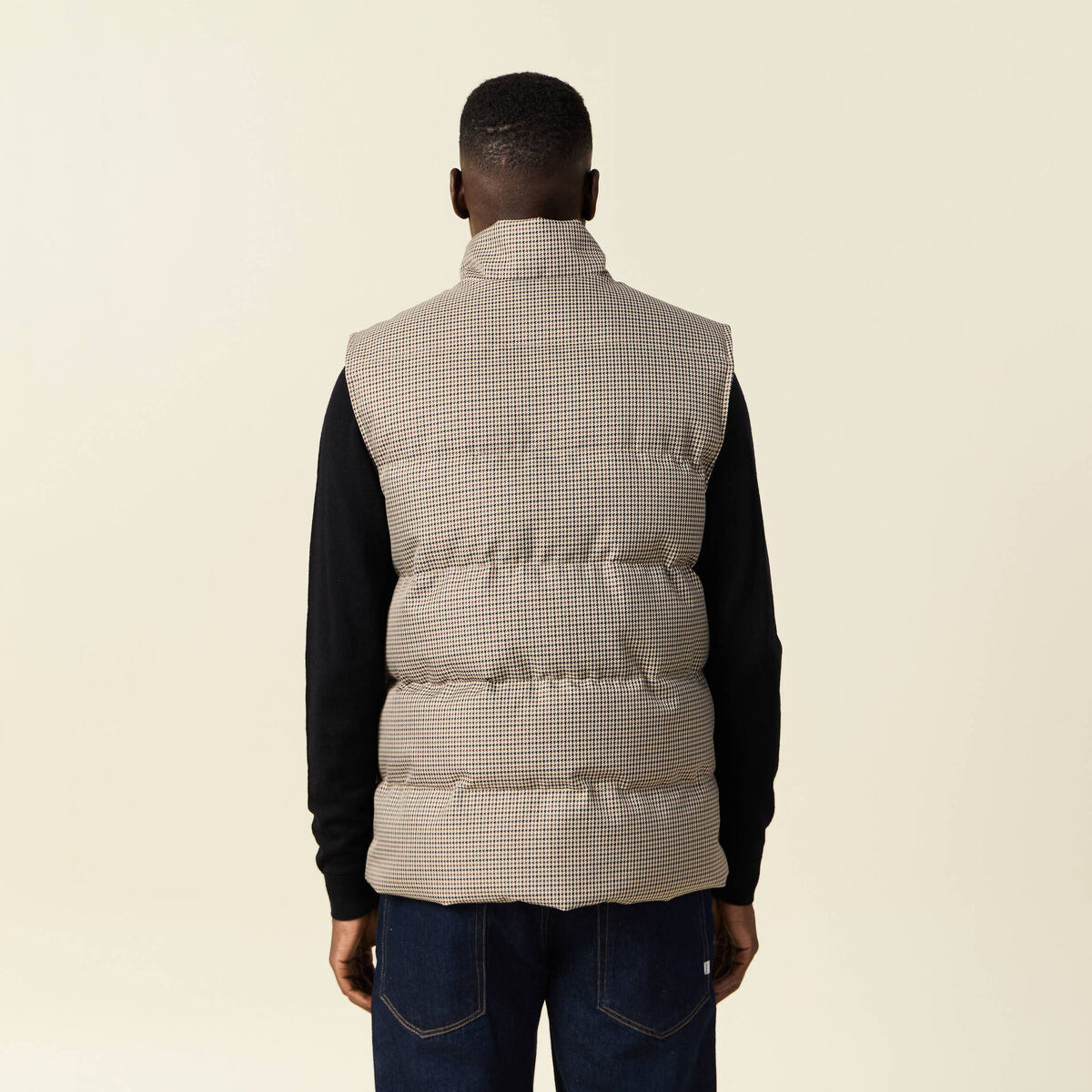 Doudoune sans manches camel homme