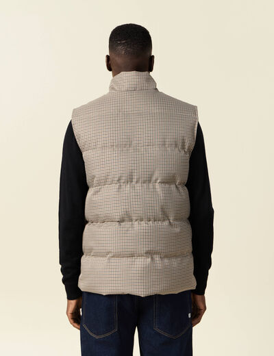 Doudoune sans manches camel homme