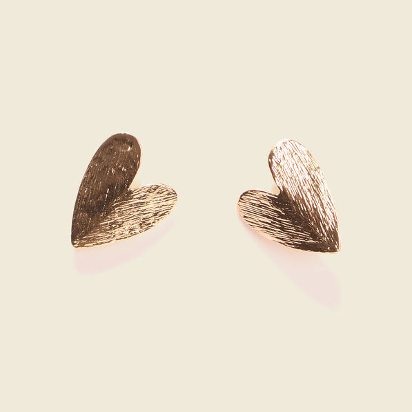 Boucles d'oreilles clous couleur or femme