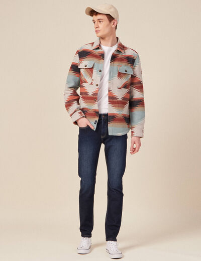 Jeans slim 5 poches denim brut homme