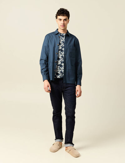 T-shirt manches courtes bleu homme