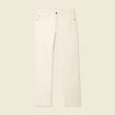 Jeans straight 5 poches ecru homme