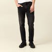 Jeans slim 5 poches longueur 32 denim noir homme