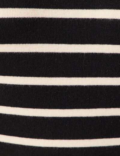 Robe pull éco-responsable noir femme