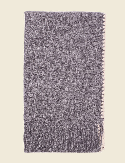 Écharpe gris femme