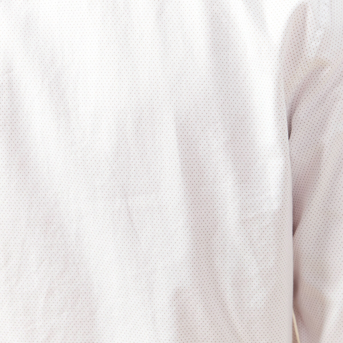 Chemise cintr&eacute;e en coton manches longues blanc homme