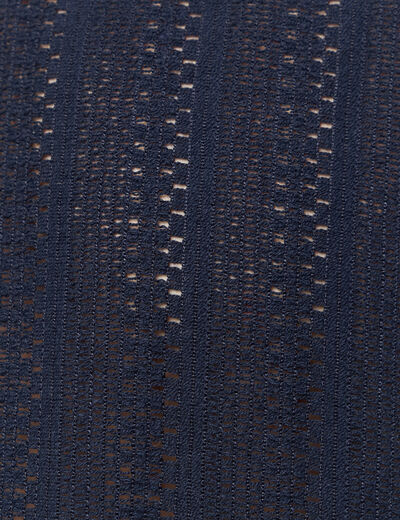 Chemise manches courtes bleu marine homme