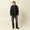 Blouson capuche doublure noir homme