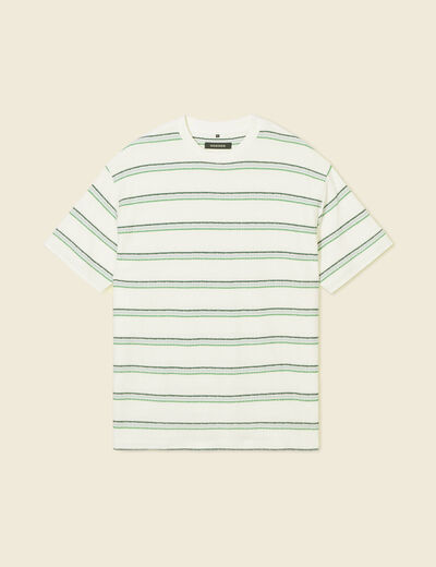 T-shirt manches courtes ecru homme