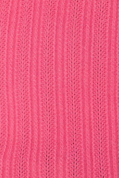 Pull à manches courtes rose fushia femme