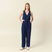 Combinaison éco-responsable bleu marine femme