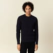 Pull éco-responsable bleu foncé homme