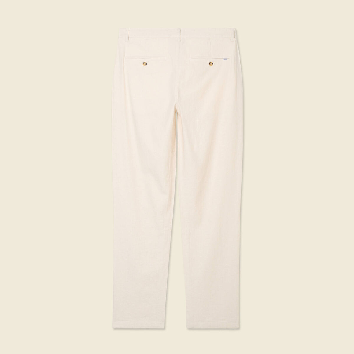 Pantalon chino droit beige homme