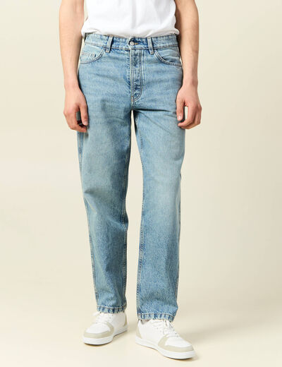 Jeans large relaxed denim dirty homme