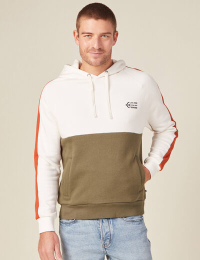 Sweat éco-responsable taupe homme