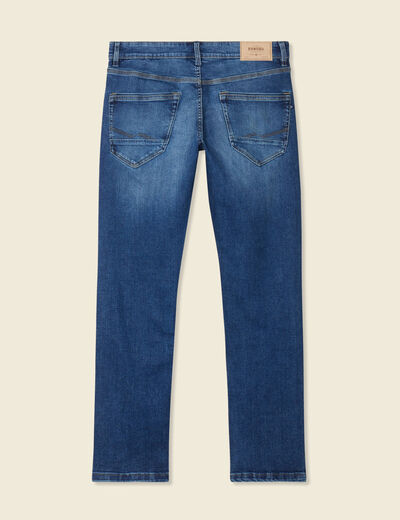 Jeans straight éco-responsable denim stone homme