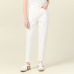 Jeans mom 7/8ème denim blanc femme