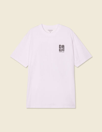 T-shirt manches courtes blanc homme