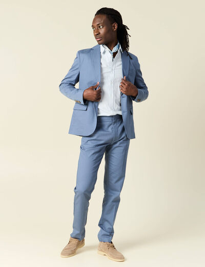Pantalon chino bleu foncé homme