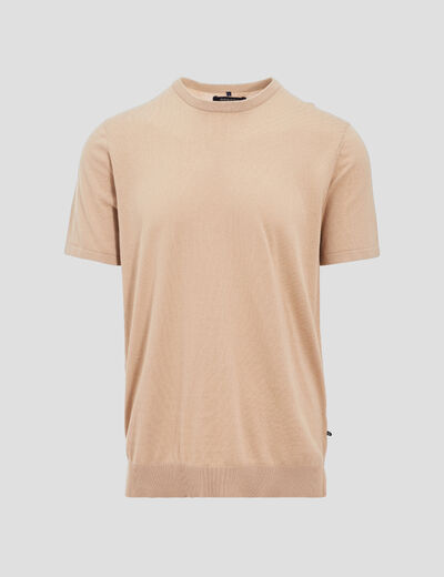 T-shirt manches courtes beige homme