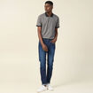 Polo manches courtes gris foncé homme