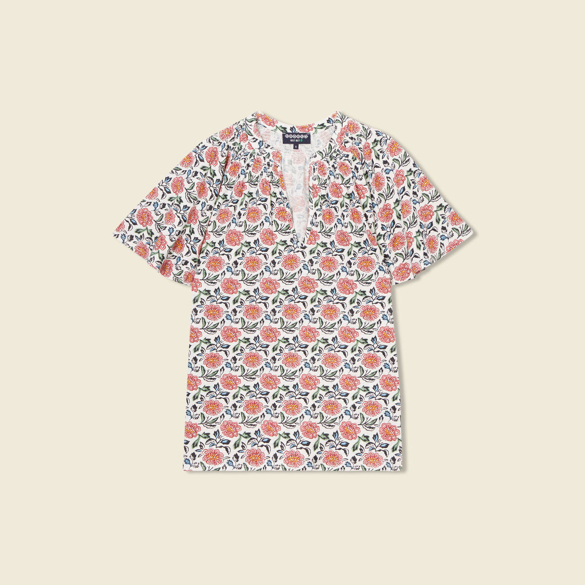 T-shirt éco-responsable ecru femme