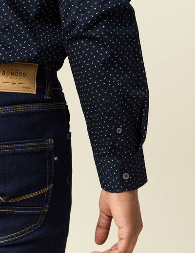 Chemise bleu marine homme