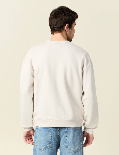 Sweat manches longues gris homme