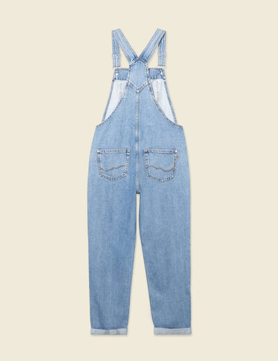 Salopette en jean denim stone femme