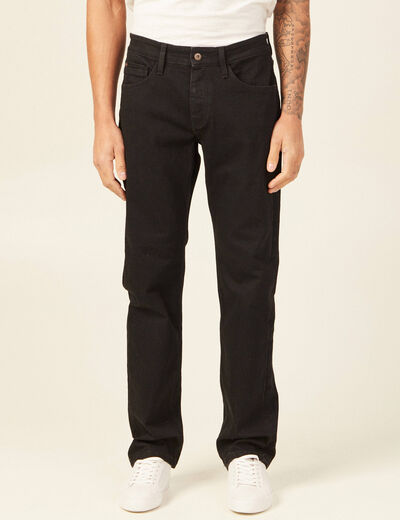 Jeans regular longueur 34 denim noir homme