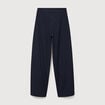 Pantalon ample taille standard bleu marine femme