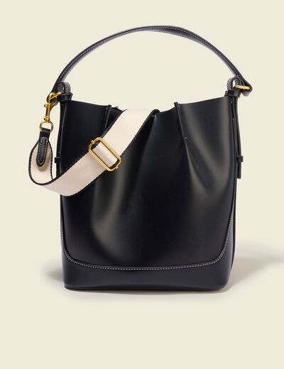 Sac bandouli&egrave;re noir femme