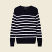 Pull manches longues fabriqu&eacute; en France bleu marine homme