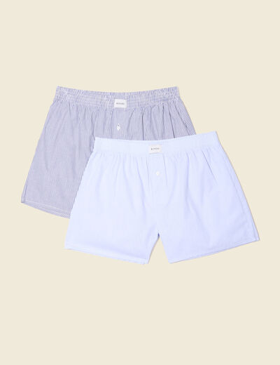 Lot 2 caleçons bleu foncé homme