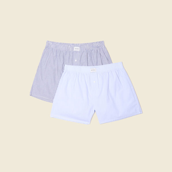 lot 2 calecons bleu fonce homme Lot 2 caleçons bleu foncé homme