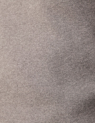 Pull col en V éco-responsable gris foncé homme