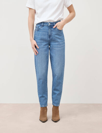 Jeans mom 7/8&egrave;me denim used femme