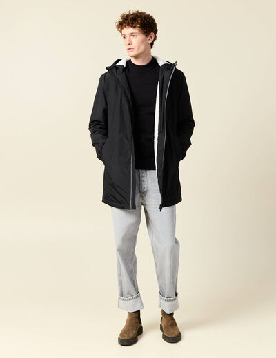 Pull manches longues noir homme