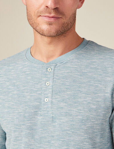 T-shirt éco-responsable bleu gris homme