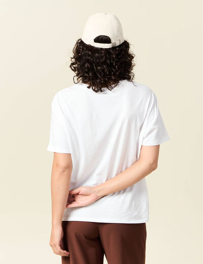 T-shirt manches courtes blanc femme