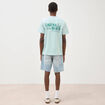 T-shirt en coton bleu gris homme