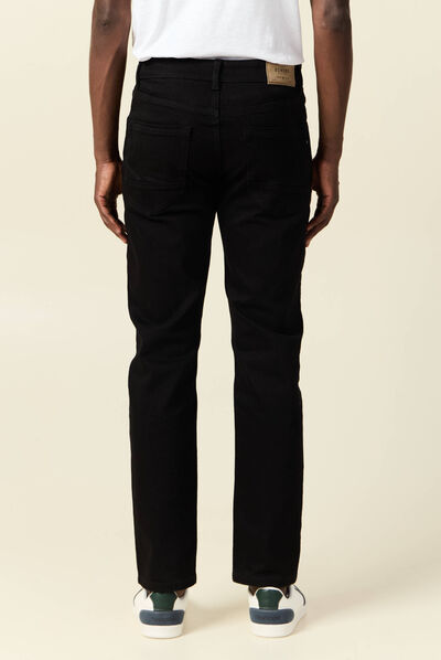 Jeans regular éco-responsable denim noir homme