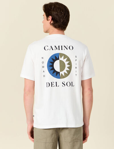 T-shirt éco-responsable ecru homme