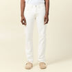 Jeans regular longueur 34 denim blanc homme