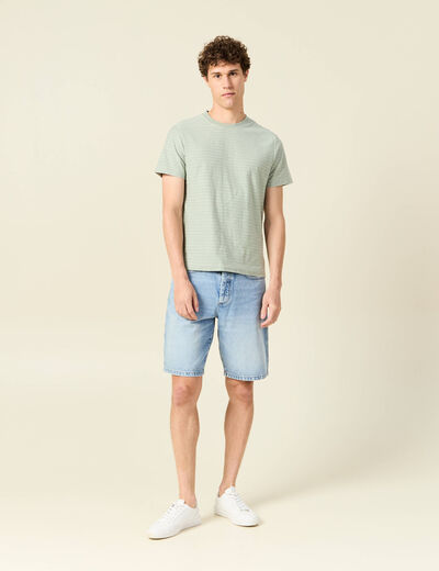 T-shirt éco-responsable vert olive homme