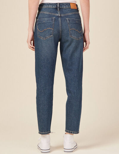 Jeans mom 7/8ème denim dirty femme